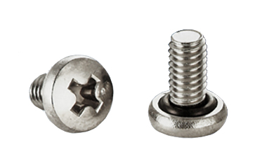 ステンレス シールビス(+)バインド頭 小ねじ (全ねじ)(EPDM・漏れ防止)